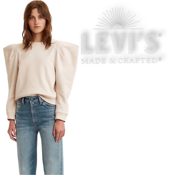 Levi’s Made & Crafted Angel Sleeve Sweater Puff Shoulder - Picture 3 of 16
